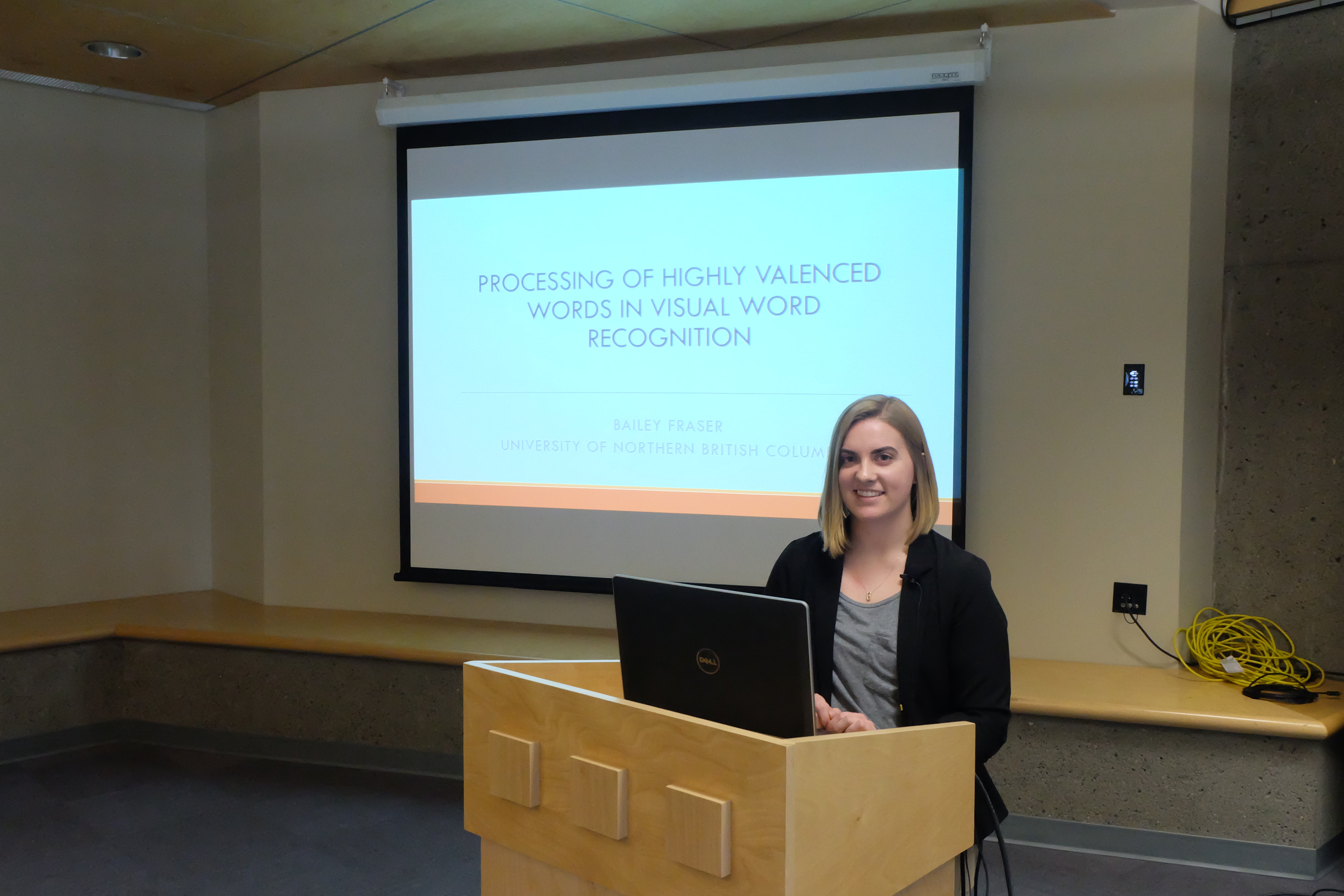 Bailey Fraser: Processing of highly valenced words in visual word recognition