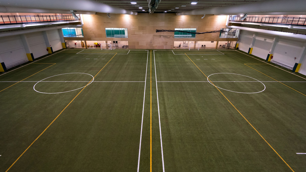 Indoor soccer field