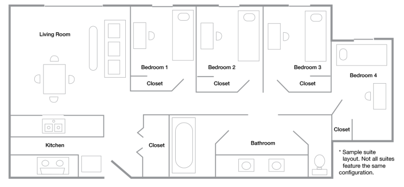 Student residence layout