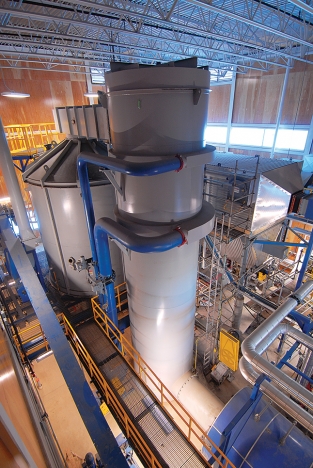 Interior of the bioenergy plant