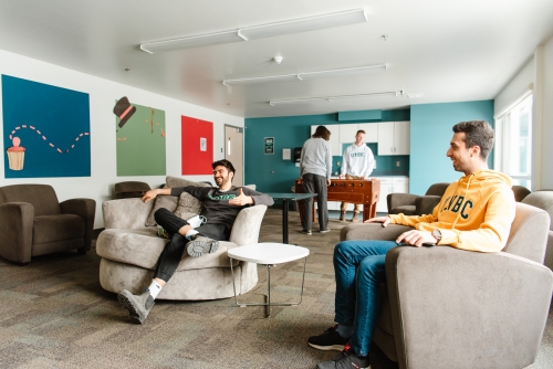 Students in Common Lounge