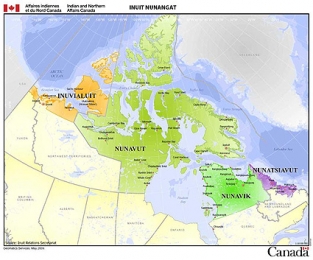 inuit regional autonomy map