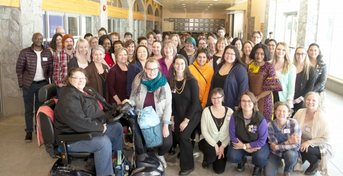 Group photo from the gendered violence symposium at UNBC