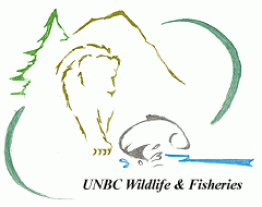 UNBC Wildlife and Fisheries Logo