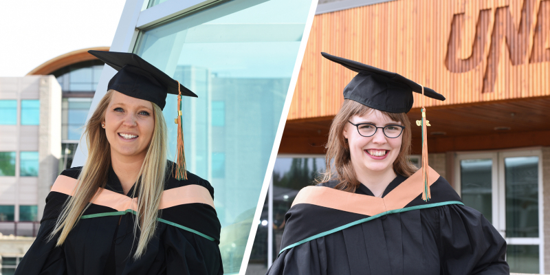 Danika Serafin (Bachelor of Science - Nursing) and Katie Timms (Bachelor of Science - double major in Biochemistry and Molecular Biology (honours) and Biology) have been selected as UNBC's Class of 2020 Valedictorians. 