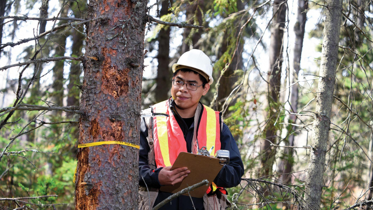 Gregory Daniels, forestry student