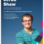 Jerad Shaw - 2016 UNBC Scholar from Mount Elizabeth Middle/Secondary