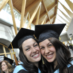 Lauren Movold and Caitlin Tates from Prince Rupert, BC, Bachelor of Education graduates.